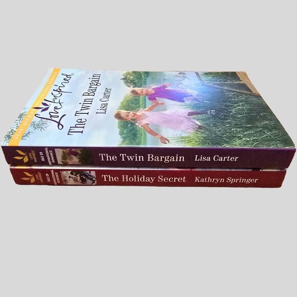 Love Inspired Romance Lot Twin Bargain + Holiday Secret Christian Set - Picture 3 of 10